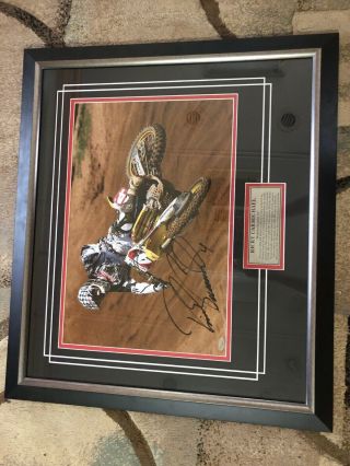 Rare Autographed Ricky Carmichael Poster 10 Of 200 From Last Race In Millville