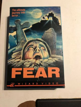 Fear Vhs Wizard Big Box Not Reissue Rare Oop Zombies