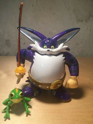 Rare Sonic Adventure Big The Cat And Froggy Figure By Toy Island Sega 2000