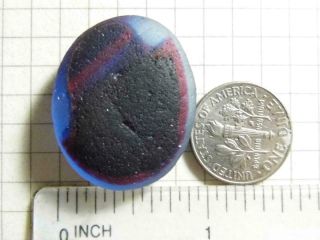 1 Multi XL Medallion Pink Blue 0.  31oz JQ RARE Seaham English Sea Glass 2