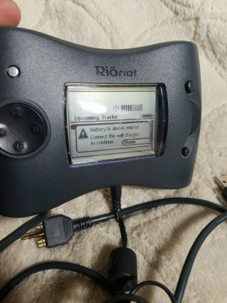 Rio Riot Mp3 Player Rare W/ All Cords