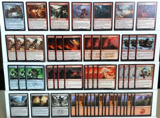 mtg MODERN RED GOBLIN PING DECK Magic the Gathering rare 60 cards 2
