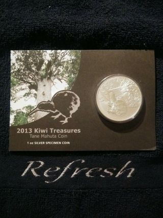 2013 Silver Kiwi Proof.  999 Silver Tane Mahuta Kiwi Rare 1oz