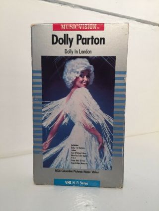 Dolly Parton - Dolly In London (vhs,  1983) Rare Live Musicvision Rca