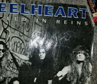 STEELHEART Large Rare 1992 PROMO POSTER from Tangled In Reins AUTOGRAPHED 3