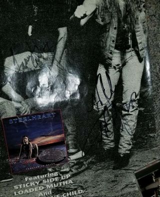 STEELHEART Large Rare 1992 PROMO POSTER from Tangled In Reins AUTOGRAPHED 4