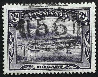 Rare Undated Tasmania Australia 2d Purple Pict Stamp Num Cds 56 - Macquarie Plains