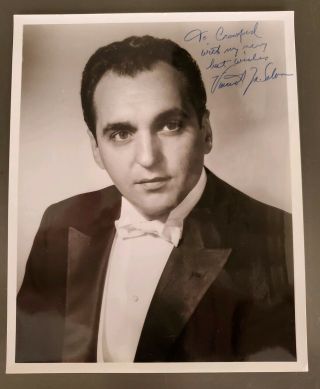 Rare Vincent La Selva Signed Autographed Vintage 8x10 Photo,  Opera Conductor