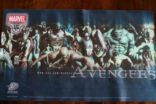 Marvel Avengers Playmat From Upper Deck Entertainment 2005 Rare Collectible