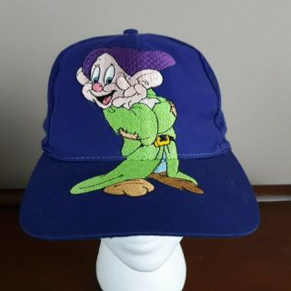 Disney Vintage Dopey Dad Hat Adjustable Cap The Disney Store Embroidered Rare