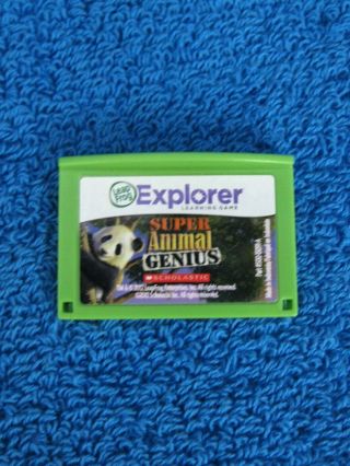Leapfrog Leapster Explorer Animal Genius Cartridge Rare -
