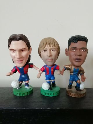 3 X Corinthian Prostars Barcelona Including Rare Messi Figure