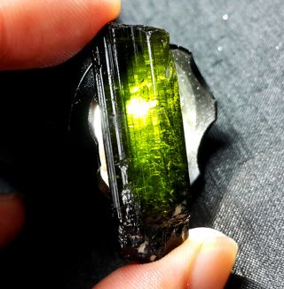 Rare 11 G Natural Green Tourmaline Crystals Rough Stone Specimen A81