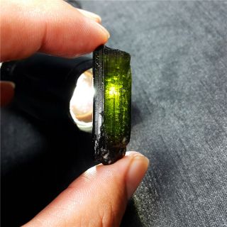 RARE 11 g Natural Green Tourmaline crystals Rough Stone Specimen A81 5