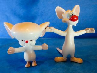 Pinky And The Brain Just Toys Bendems Pvc 1994 Animaniacs Htf Rare