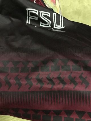 Rare NIKE FSU Seminoles Noles Team Issue Dri Fit MEDIUM Shirt / Black & Red 7