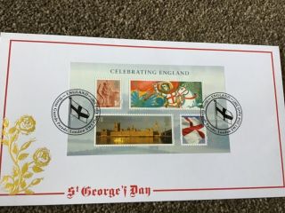 Buckingham Cover First Day Cover Special Rare Buckingham Cover St George 6/6