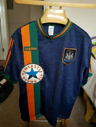 Rare Old Newcastle United Away 1997 Football Shirt Size Large