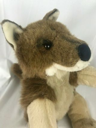 Build A Bear Tan Brown Coyote Wolf Stuffed Animal Rare Exclusive Plush