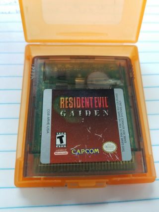 Resident Evil Gaiden (nintendo Game Boy Color,  Gbc) - Authentic Game Only Rare