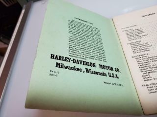 1948 HARLEY DAVIDSON MOTORCYCLE RIDERS HAND BOOK REVISED 1952 RARE 2