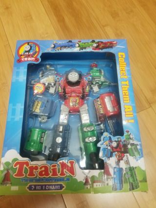 Thomas Train Transformable 3 in 1 Mecha Giant Robot Rare Toy Anime Gundam 2