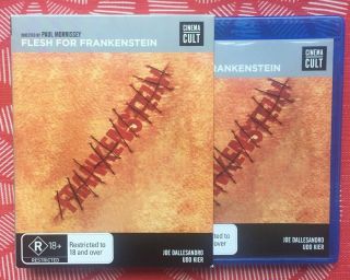 Flesh For Frankenstein (1973) - Cinema Cult Slipcase Blu - Ray Region B|a Rare