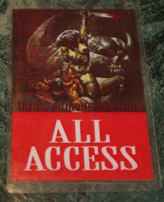 Danzig World Tour 1993 Thrall Demonsweatlive Laminate All Access Stage Pass Rare