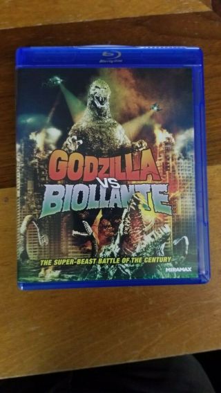 Godzilla Vs.  Biollante (blu - Ray,  2012) Rare Oop Htf Echo Bridge Toho Kaiju