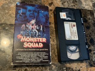 1987 " The Monster Squad " Vhs Vestron Video 6014 Rare Look