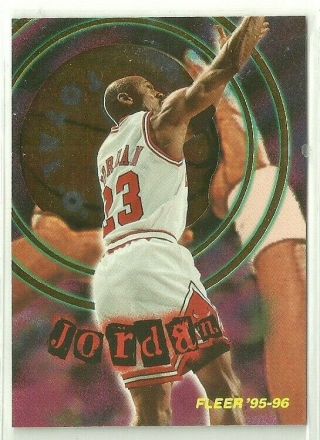 1995 - 96 Fleer " Total O " Michael Jordan Chicago Bulls Rare Short - Print Bv$30