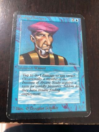 1993 Mtg Alpha Prodigal Sorcerer 1 Vintage Magic