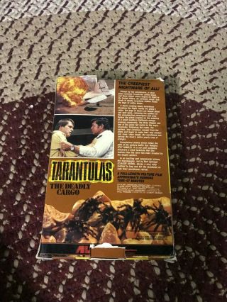 TARANTULAS THE DEADLY CARGO HORROR SOV SLASHER RARE OOP VHS BIG BOX SLIP 3