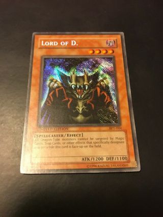 Yu - Gi - Oh Card: Lord Of D.  Bpt - 004 Limited Edition Secret Rare Lp