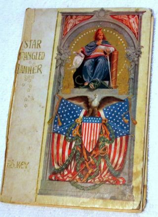 Rare 1907 Star Spangled Banner By Francis Scott Key Illustrated Hardcover Book