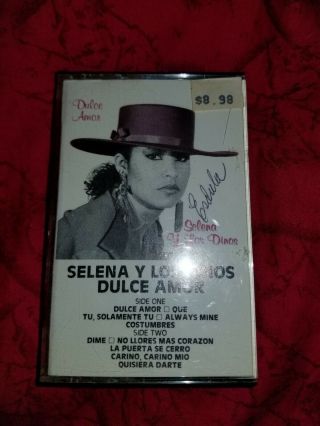 Selena Y Los Dinos Dulce Amor Cassette 1988 Manny R.  Guerra Amen Studios Rare