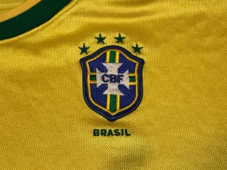 RARE Vintage World Cup Brazil Football Soccer Nike Home Jersey Adult Size XL 3