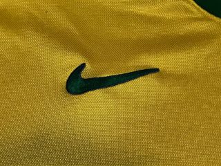 RARE Vintage World Cup Brazil Football Soccer Nike Home Jersey Adult Size XL 4