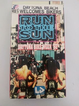 Run To The Sun: Daytona Bike Week 92 - (vhs,  1992) Rare