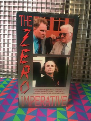 The Zero Imperative - Vhs S&j Video•rare•sci - Fi•horror•dr.  Who Spinoff•supernatural