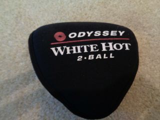 Rare Odyssey White Hot 2 - Ball Large Mallet Cloth Putter Cover -