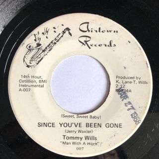 Rare 68 Soul Funk Airtown 45 Tommy Wills - Funky 4 Corners / Since You ' ve Been 2