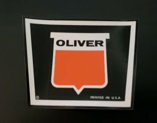 Vintage 5 Oliver Tractor Logo Sheild Vintage Tractor Parts Decal Sticker Rare