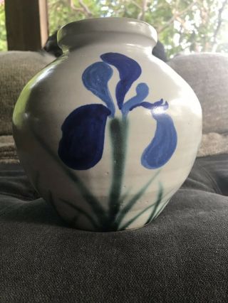 Pysht Pot 93 Blue Iris Large Vase Ultra Rare
