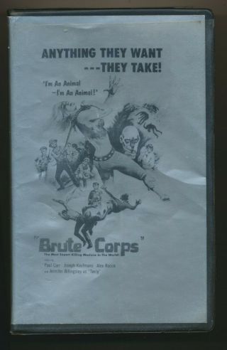 Brute Corps Aka Combat Corps Alex Rocco Mercenary Action Lg Clamshell Vhs Rare