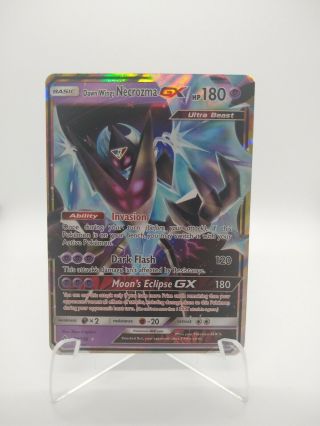 Nm Pokemon Dawn Wings Necrozma Gx Card Ultra Prism Set 63/156 Sun And Moon Rare