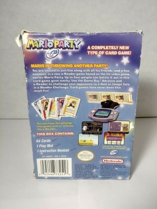 MARIO PARTY E - READER Card Game COMPLETE,  RARE.  GBA Gameboy EReader 2