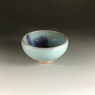 Rare Chinese Porcelain Jun Kiln Red&blue Glaze Bowl 960 - 1279 Song Dynasty