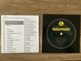 The Beatles ‎– Help / CD Mini LP Papersleeve / Rare Item 4