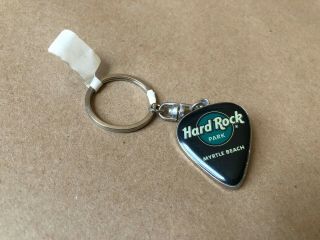 Hard Rock Park Myrtle Beach Guitar Pick Rare Collectible Keychain Bottle Opener